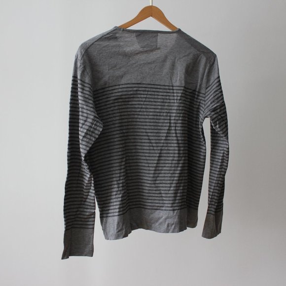 Hugo Boss Stripes Gray Long Sleeves Shirt - Picture 6 of 6